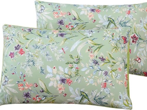 Sage Green Butterfly Pillowcase