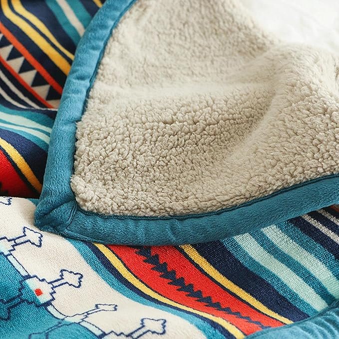 Flannel Blanket 80x60 Soft and Lightweight, Suitable for Sofa and Bed Use - Image 2