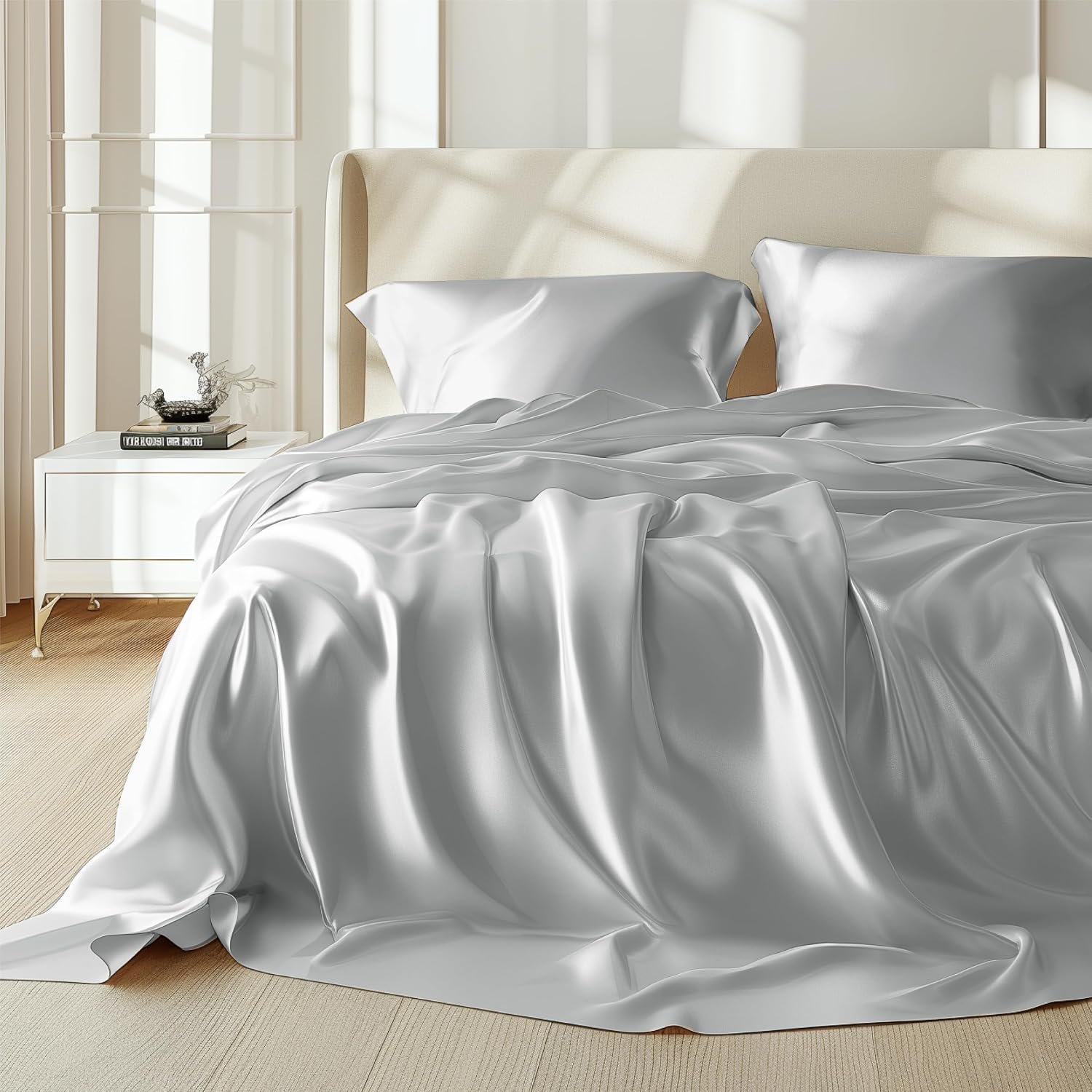 6A Mulberry Silk 4-Piece Bedding Set - Image 2